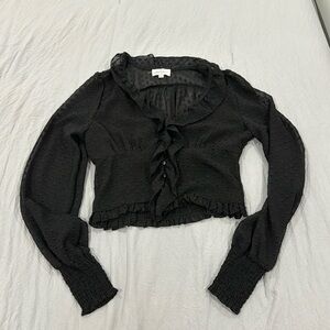 2bella Ruffle Top w/ Buttons